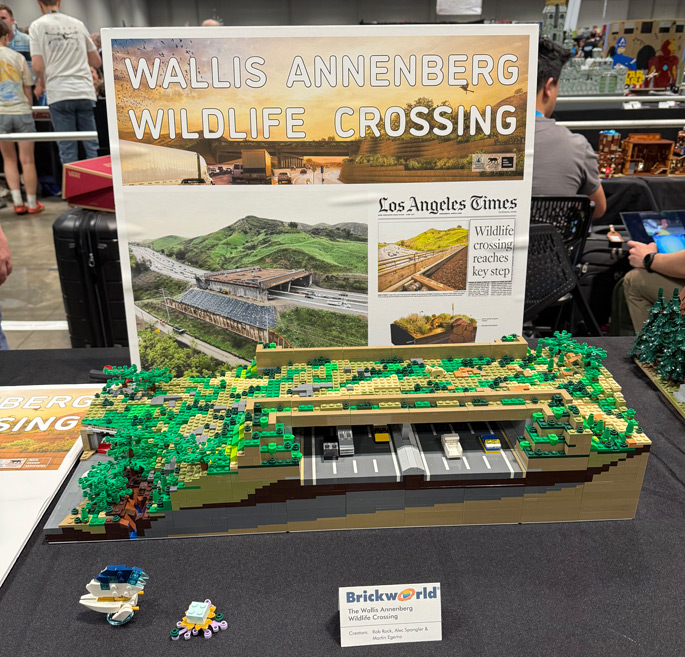 Wallis Annenberg Wildlife Crossing Lego model